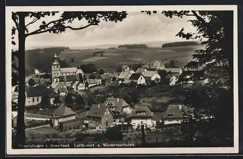 AK Meinerzhagen i. Sauerland, Panorama vom Wald aus