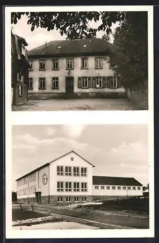 AK Grosskarben /Hessen, Altes und neues Schulhaus