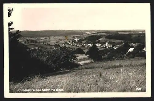 AK Kukmirn /Bgld., Ortsansicht aus der Vogelschau