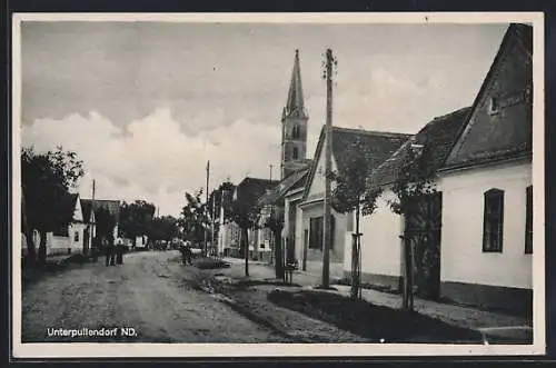 AK Unterpullendorf, Ortspartie bei der Kirche