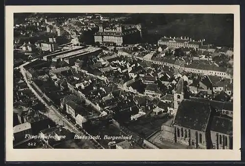 AK Eisenstadt, Fliegeraufnahme der Stadt