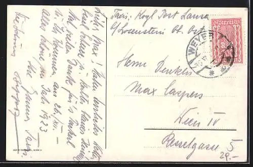AK Lausa b. Losenstein, Gasthaus Kamergraber, Alleinverkauf bei F. Baumgartner, Geschäftshaus Kargl