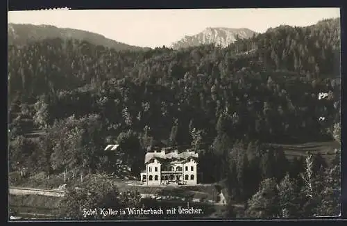 AK Winterbach, Hotel Koller mit Ötscher