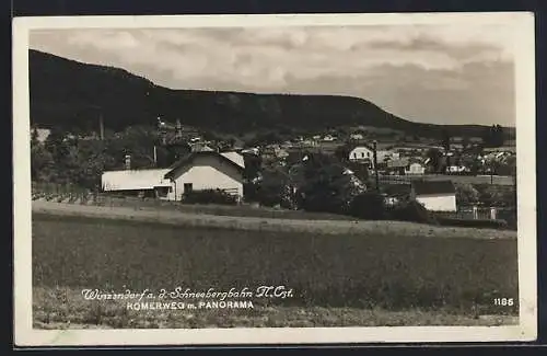 AK Winzendorf a. d. Schneebergbahn, Römerweg mit Panorama