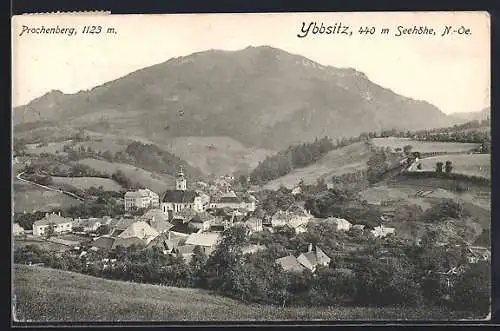 AK Ybbsitz, Ansicht mit dem Prochenberg