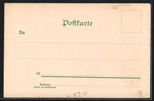 Lithographie Schütze umarmt ein Mädchen, seine Kameraden beim Schiessen