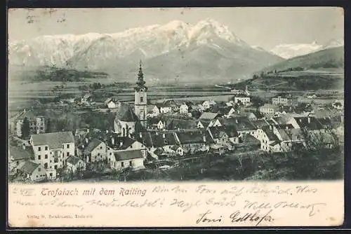 AK Raiting, Ansicht mit den Bergen