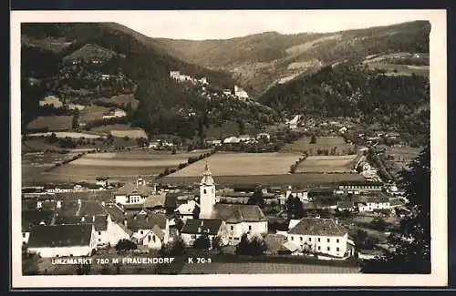 AK Unzmarkt, Ansicht mit Frauendorf