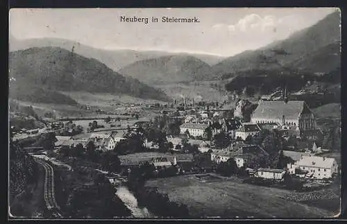 AK Neuberg, Teilansicht aus der Vogelschau