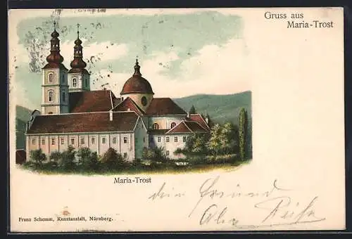 AK Maria-Trost, Ansicht der Kirche