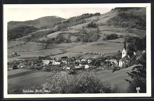 AK Schöder /Stmk., Teilansicht mit Kirche