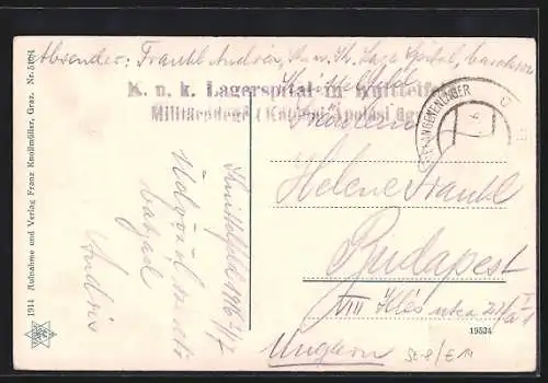 AK Knittelfeld, Teilansicht der Ortschaft mit Blick in eine Strasse