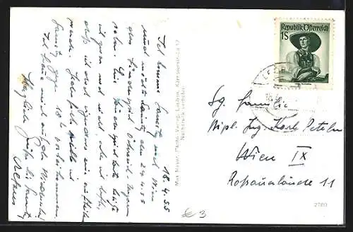 AK Leoben-Leitendorf, Teilansicht mit Bergen