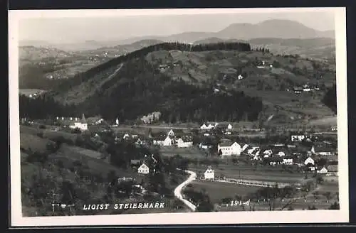 AK Ligist /Steiermark, Teilansicht mit Strassenpartie