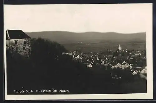 AK Mureck /Stmk., Teilansicht mit Schloss Ob.-Mureck