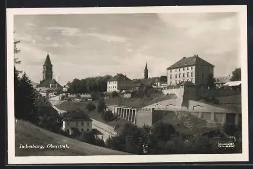 AK Judenburg /Oberstmk., Ortspartie mit Kirche