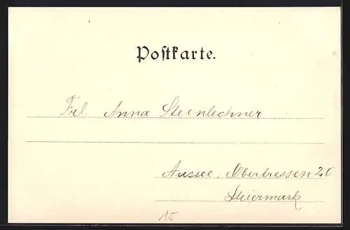 AK Alt-Aussee, Teilansicht mit Bergen