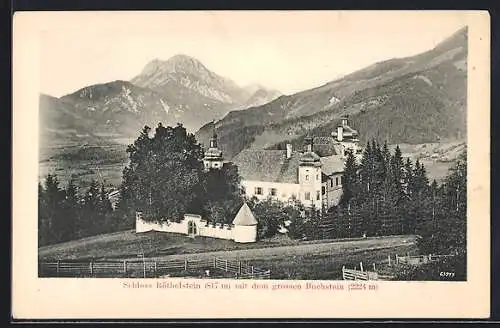 AK Admont, Schloss Röthelstein mit dem grossen Buchstein