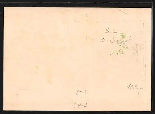 AK Aussig, Tag der Briefmarke 1937, Blick auf die Burg auf dem Felsen