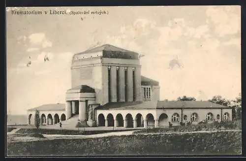 AK Liberec, Blick auf das Krematorium