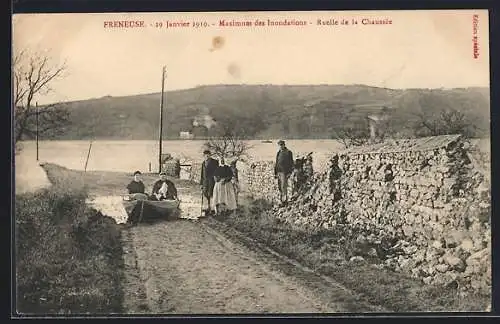 AK Freneuse, Maximum des Inondations, Ruelle de la Chaussée