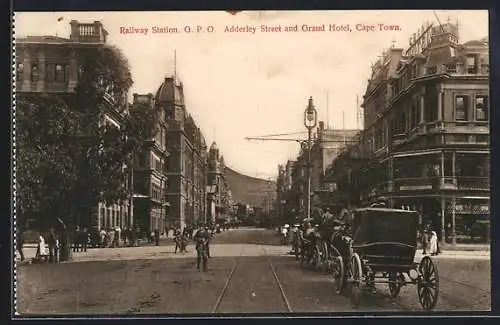 AK Cape Town, Railway Station GPO, Adderley Street and Grand Hotel