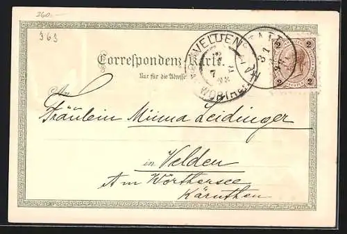 Lithographie Hallstatt /Waldbach Strub., Gasthaus Gosau-Mühle, Hotel grüner Baum, Hotel Seeauer, Unterkunftshaus