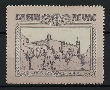 Reklamemarke Tallinn Reval, Schloss, 1913, Abbildung des Schlosses