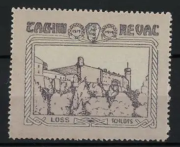 Reklamemarke Tallinn Reval, Loss Schloss, Schlossansicht