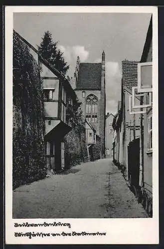 AK Neubrandenburg, Wiekhäuser in der Stadtmauer