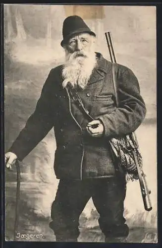 AK Leo Dorn Leibjäger, Jäger mit Gewehr und Tasche