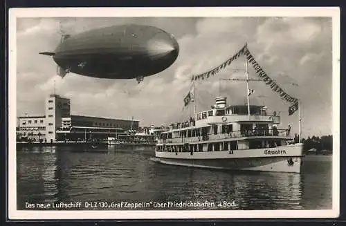 AK Friedrichshafen a. Bod., Luftschiff D-LZ 130 Graf Zeppelin