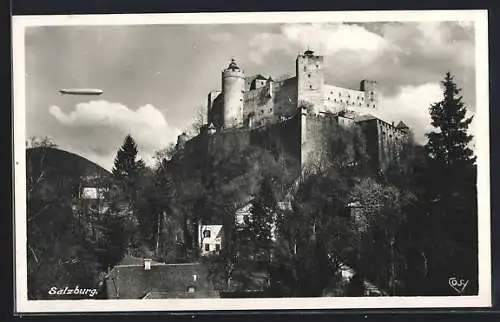 AK Salzburg, Graf Zeppelin fliegt gegen Hohensalzburg