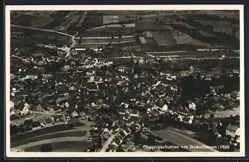 AK Rockenhausen /Pfalz, Ortsansicht, Fliegeraufnahme