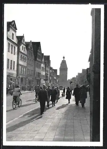 AK Speyer, Hauptstrasse gegen Abend