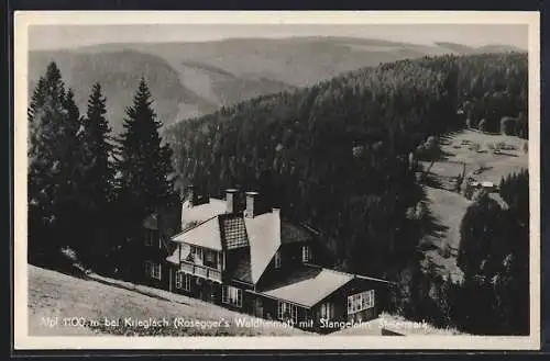 AK Krieglach - Alpl, Gasthaus Stangelalm