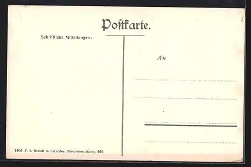 AK Bad-Ischl, Teilansicht mit Kirche
