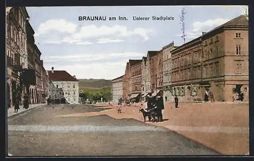 AK Braunau am Inn, Unterer Stadtplatz