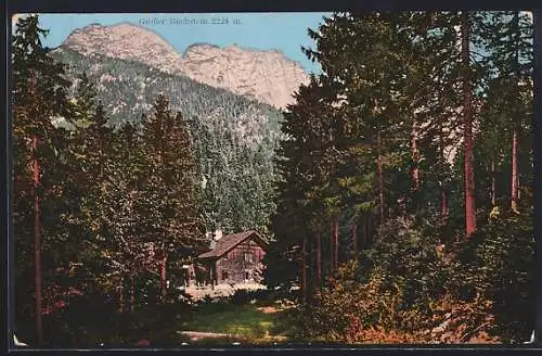 AK Gstatterboden /Gesäuse, Ortspartie mit Grossem Buchstein