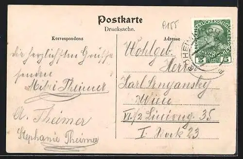 AK Christofen a. d. Westbahn /N.-Oe., Ortspartie