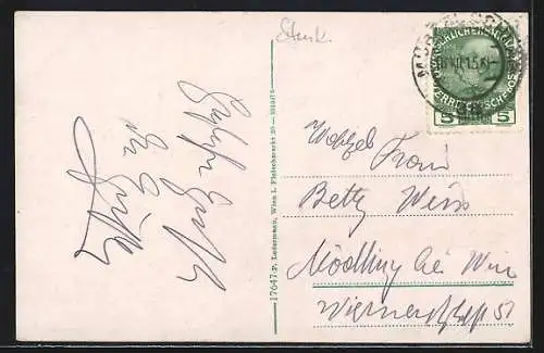 AK Mürzzuschlag, Gesamtansicht aus der Vogelschau