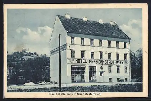 AK Bad Schallerbach, Hotel - Pension Stadt Wien