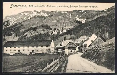 AK Seewiesen, Teilansicht mit aer Aflenzer Staritze