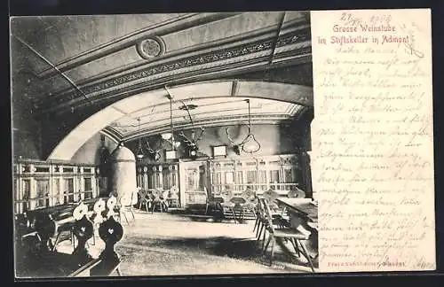 AK Admont, Gasthaus Stiftskeller, Grosse Weinstube