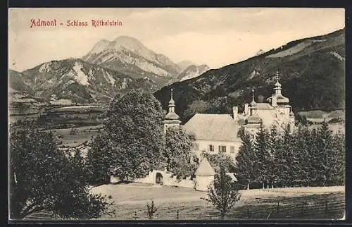 AK Admont, Blick zum Schloss Röthelstein
