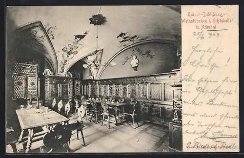 AK Admont, Kaiser-Jubiläums-Weinstübchen i. Stiftskeller