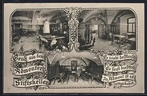 AK Admont, Innenansichten vom Stiftskeller
