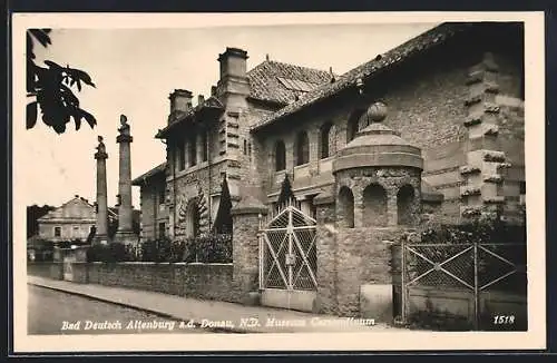 AK Bad Deutsch Altenburg a. d. Donau, Museum Carnuntinum von der Strasse aus