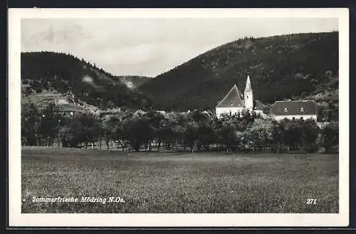 AK Horn /N.-Oe., Mödring mit Kirche