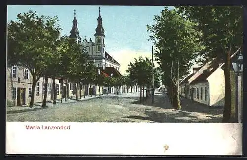 AK Maria Lanzendorf, Ortspartie